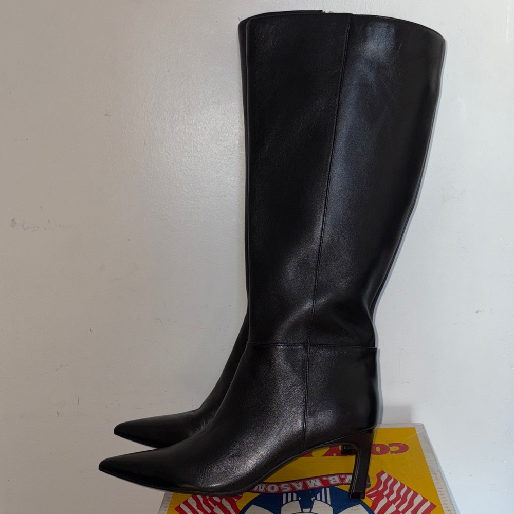Marc Fisher Black Heeled Boots size 10M